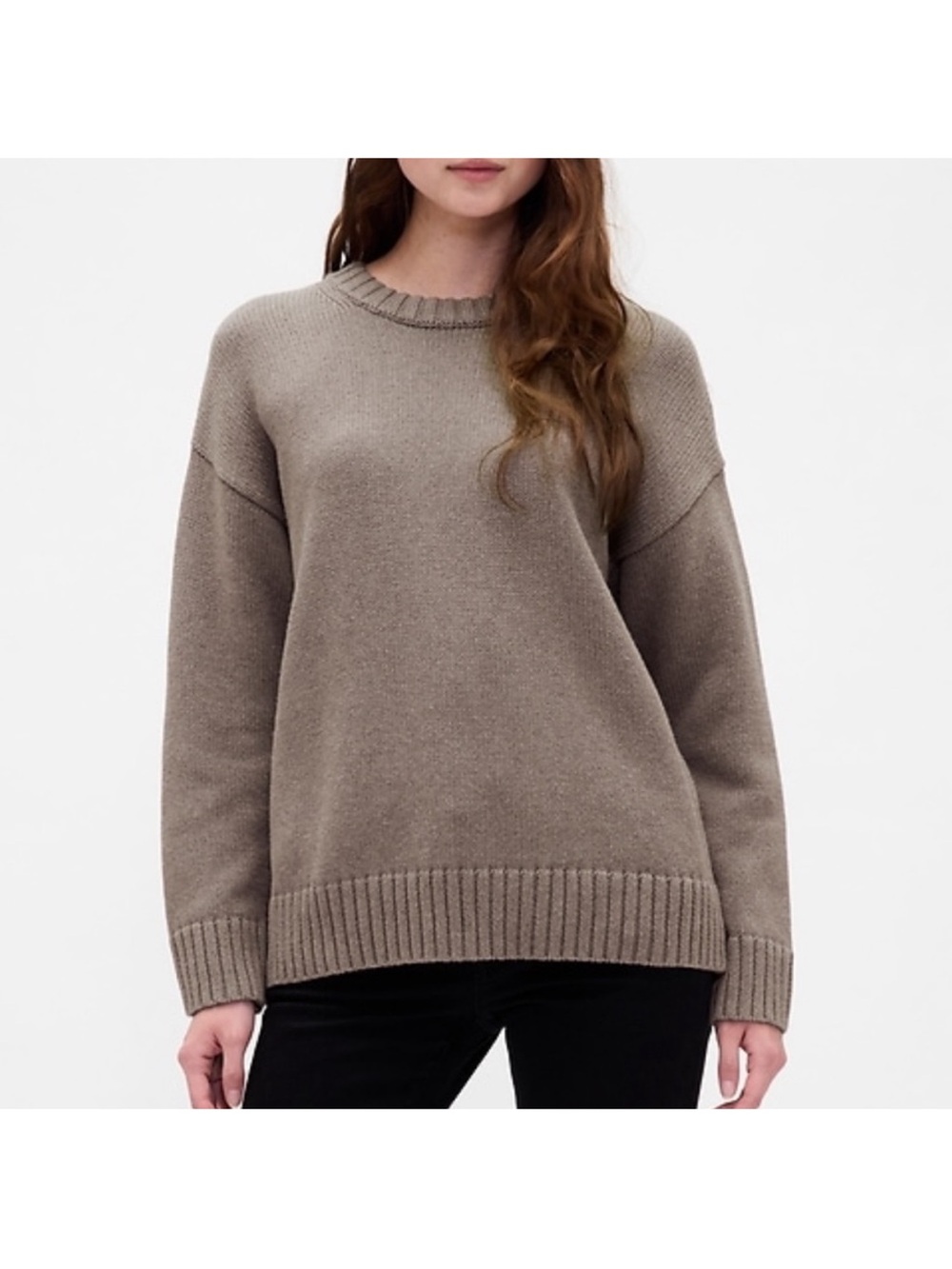 GAP Crewneck Sweater in Dusty Mauve